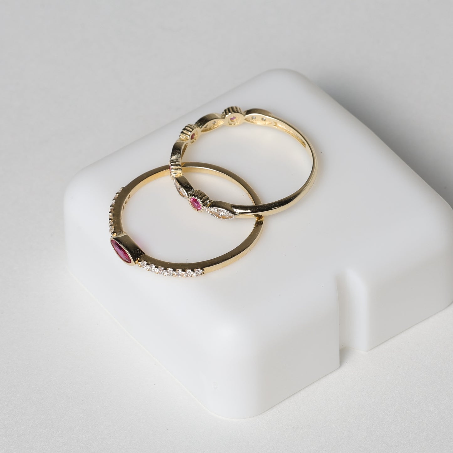Ruby Radiance Ring Set