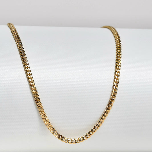 14K Hollow Gold Cuban Chain – 22”
