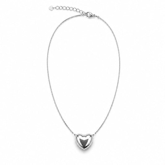 Puffy Heart Pendant Necklace