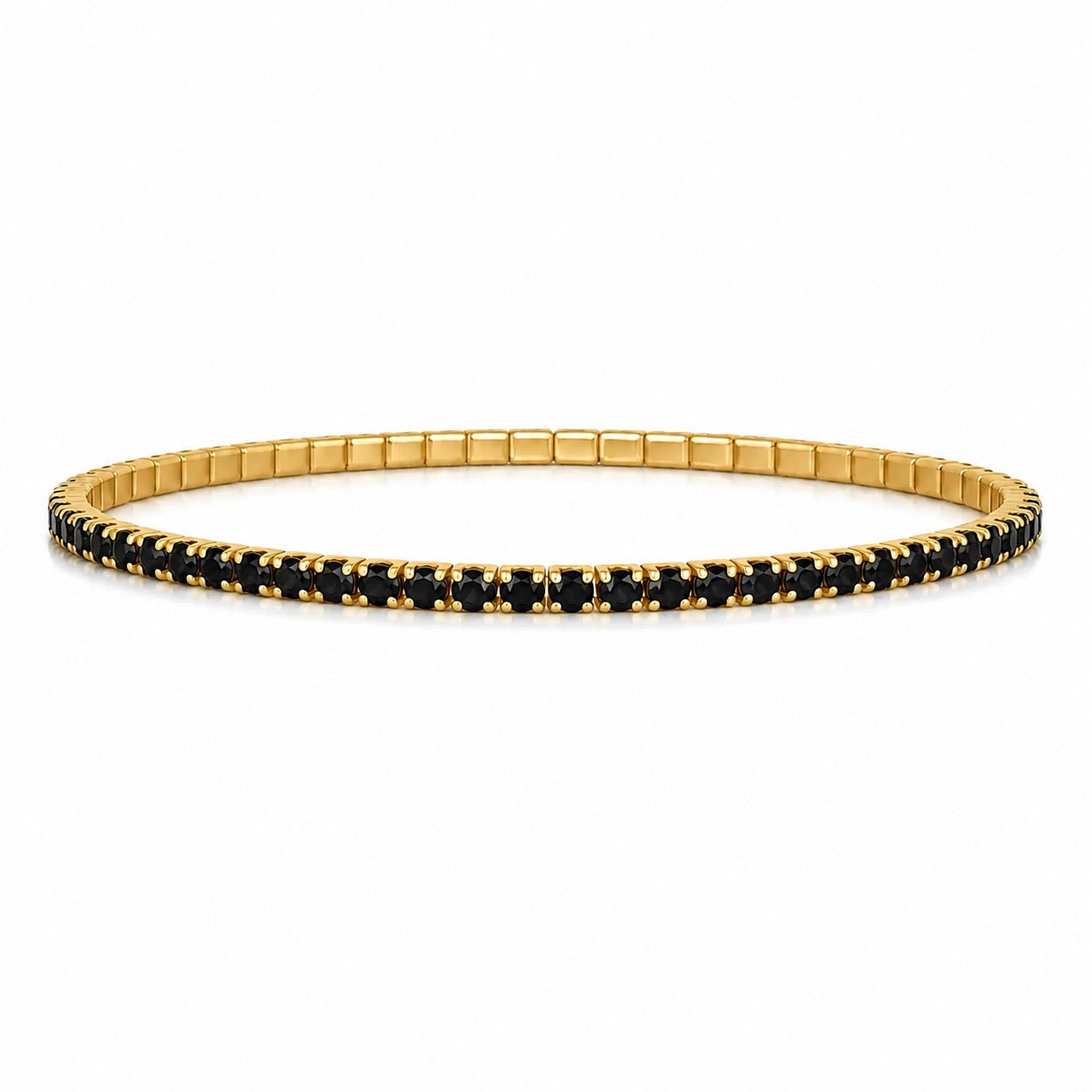 Colored CZ Stretch Tennis Bracelet